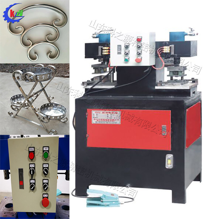Automatic CNC platform villa gate bending machine double-head hydraulic pattern tube forming machine European gate bending machine