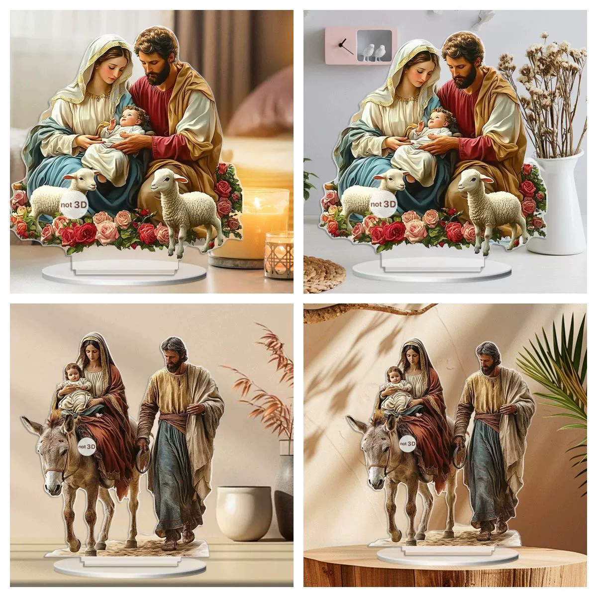 Трансграничная новая теплая семейная любовь матери и ребенка глубокая 2D плоская акриловые вечеринки на открытом воздухе декоративные поделки