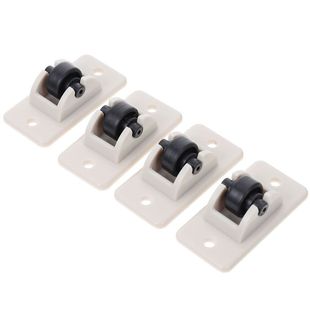 Adhesive type pulley small wheel storage box finishing box trash can storage box bottom roller one-way wheel 01