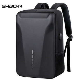 Hard Case business backpack men's casual waterproof backpack men's password lock burden reduction schoolbag computer hard bag storage bag