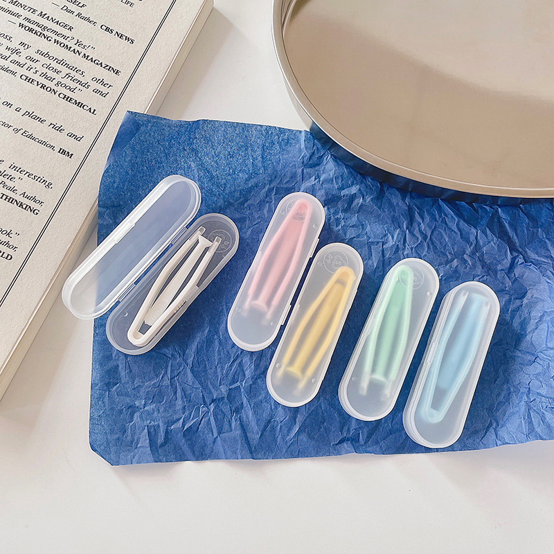 Beauty contact lens replacement box frosted outer box color contact lens clip tweezers all-in-one soft silicone suction rod
