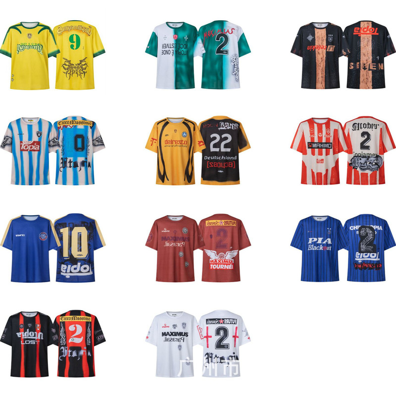 American Style Trendy Brand Travis Scott Cactus Jack Letter Printed Men's and Women's Mesh Short-sleeved T-shirts for Summer