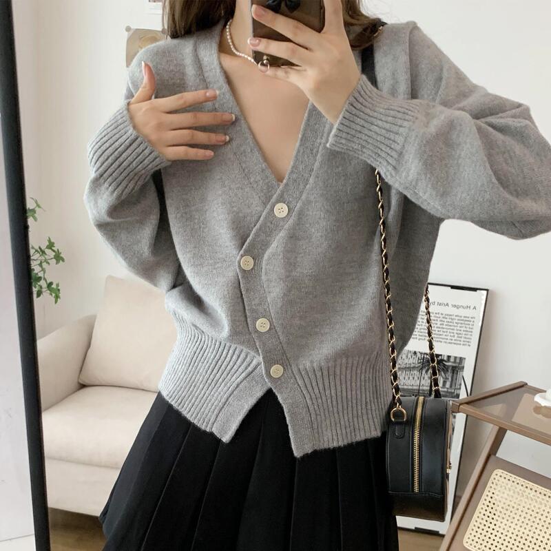Spring Irregular Knitted Cardigan Women's Spring and Autumn Gentle Soft Waxy Short Outer Sweater Coat Autumn Top