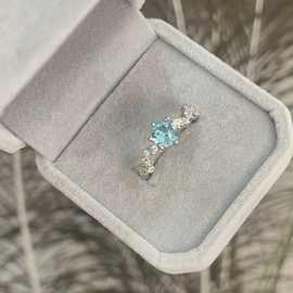 简约繁星钻戒 戒指 施家 华子 颜色可默认图片颜色清新甜美无