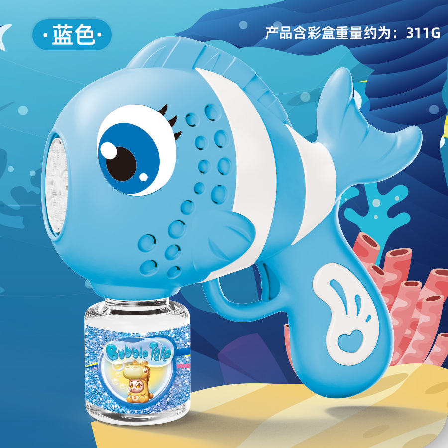 Automático Gatling espacio astronauta máquina de burbujas al aire libre de mano burbuja soplando pistola eléctrica juguetes para niños al por mayor