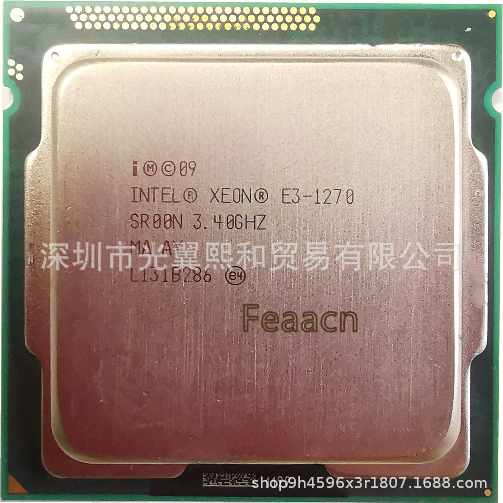 Intel Xeon E3 1270 3.40G LGA1155 4 ядра 80W