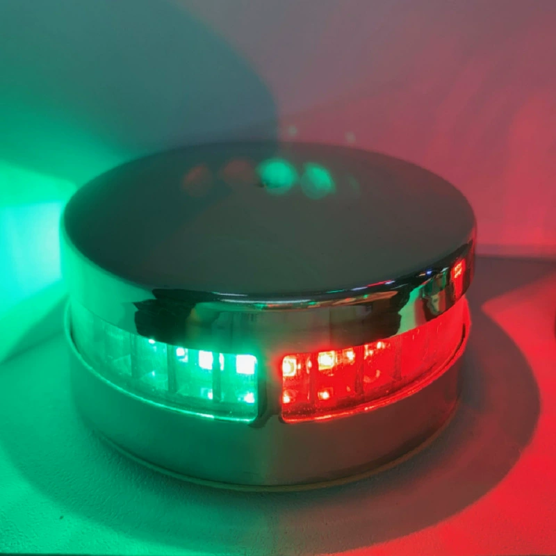 Корпус из нержавеющей стали, сигнальный светильник для яхты, носовой фонарь для яхты из нержавеющей стали 316, левый и правый боковые навигационные огни