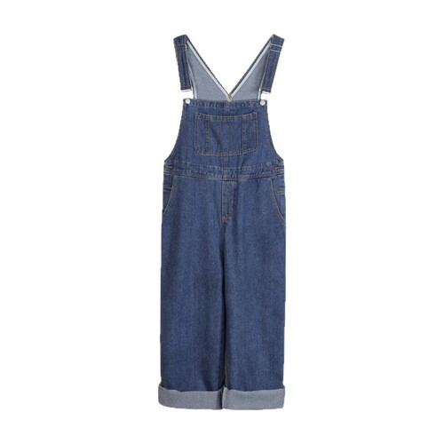 [Han Niu] Fashionable wear, fashionable age-reducing Korean style, loose cool salt, autumn and winter, wide-leg jeans, bib pants for women