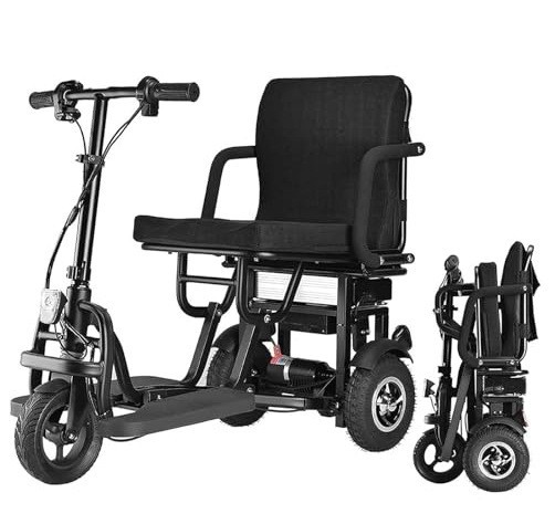 Cross-border export dual-motor-driven aluminum alloy folding electric scooter for the elderly