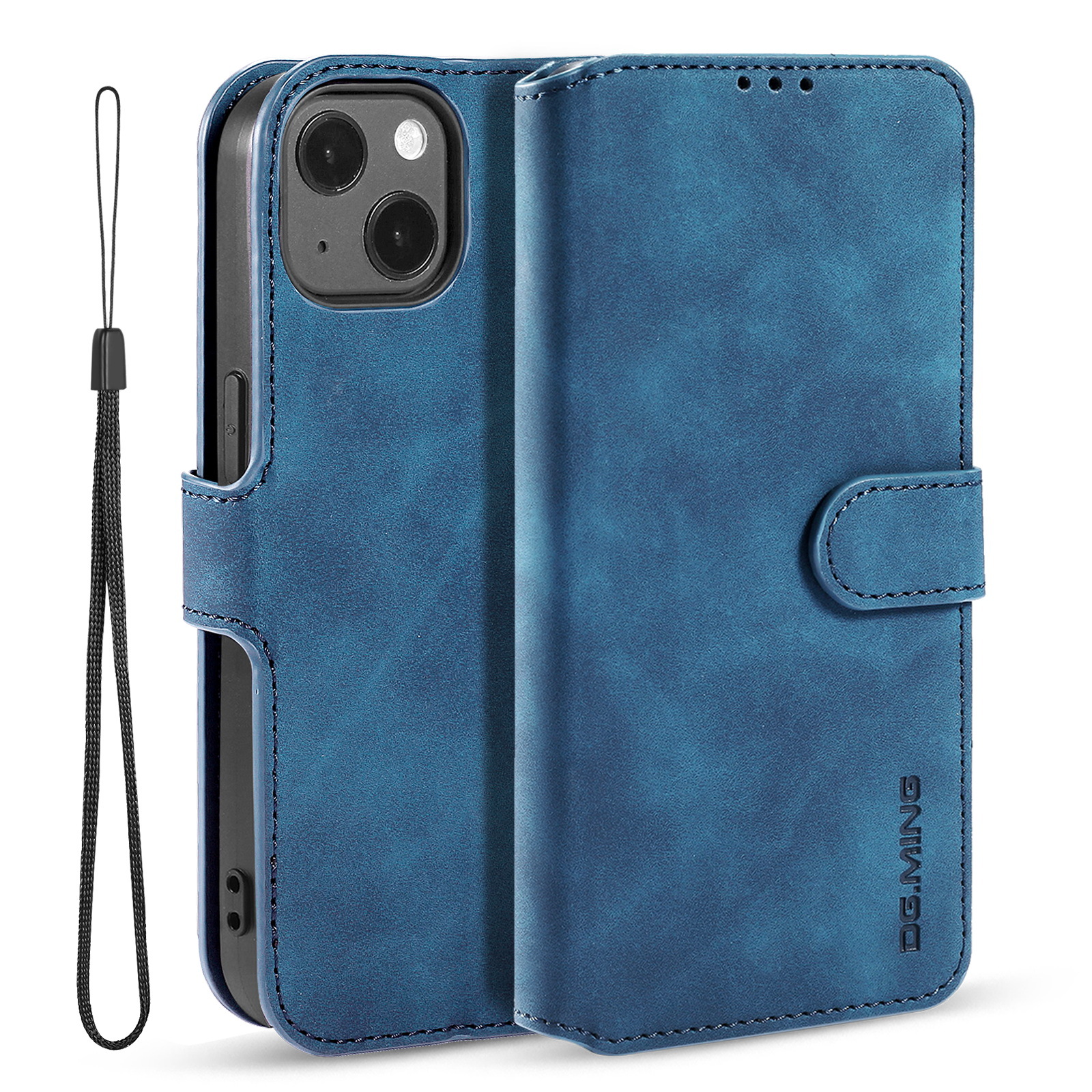Retro Leather Wallet Phone Case For Iphone 14 And Iphone 13_voghion.com