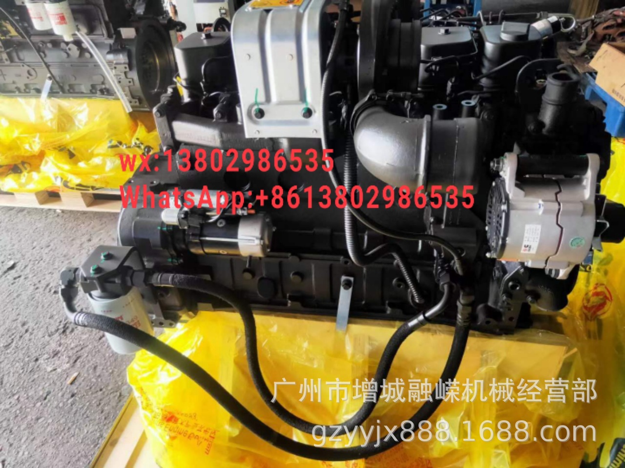 PC200-3挖掘机6D105发动机总成PC200-3完整发动机挖掘机零件