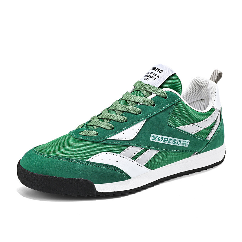 Printemps nouveau petit blanc hommes bas laçage décontracté Forrest Gump chaussures, mode jeunesse tendance chaussures de sport à fond plat_voghion.com