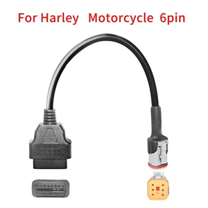 6 Pin for Harley Davidson Motorcycle 6 Pin Motorcycle Adapter Cable Suitable for Harley