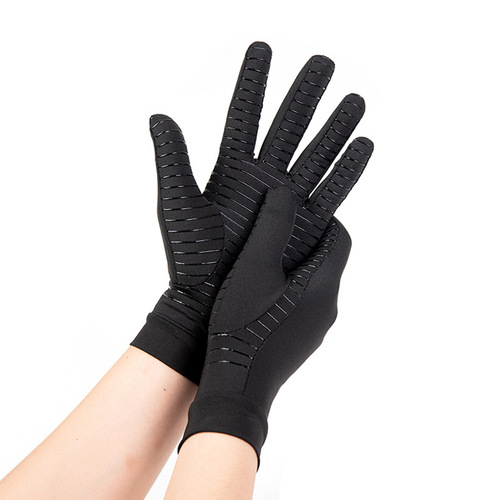 Amazon Copper Fiber Pressure Cycling Gloves for Men and Women Cycling Training Touch Screen Anti-Slip Sports Fitness Gloves Wholesale