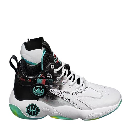 Men's Basketball Shoes 2024 New Model Thick Sole Height Youth Student Sports Shoes Breathable Anti-Slip Dad Shoes