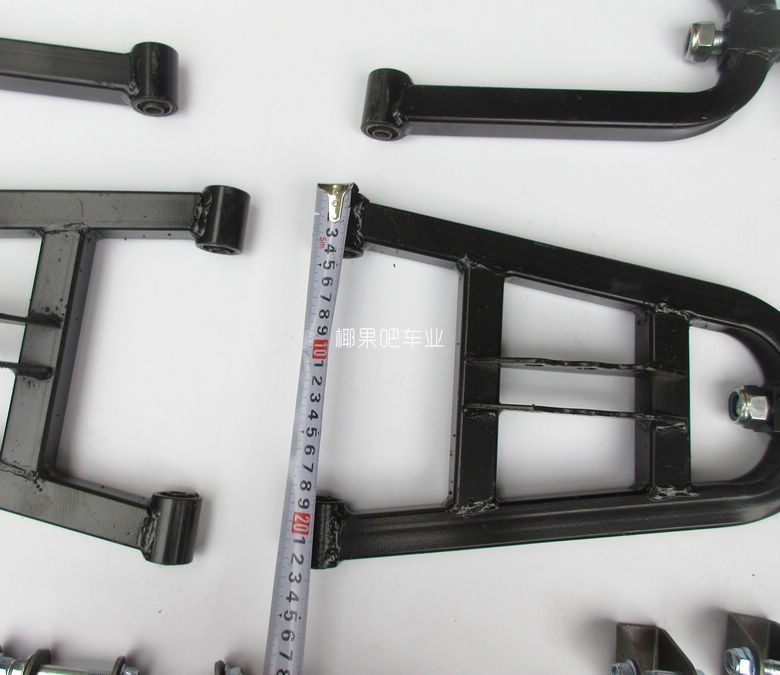 Modified kart suspension accessories: Big Bull ATV reinforced square tube rocker arm with adjustable ball head