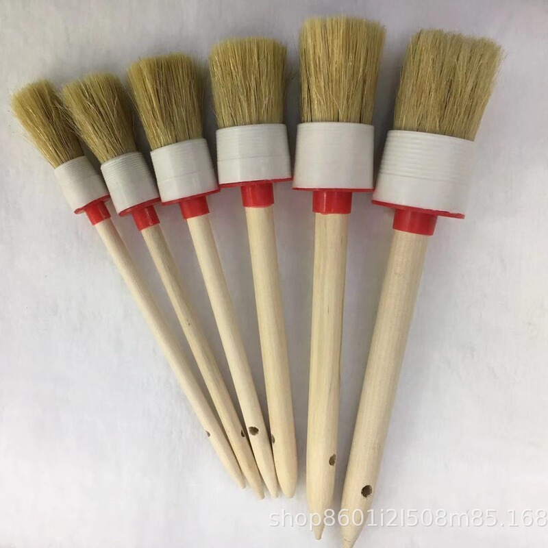 Car wash brush details brush bristle paint brush pig brush birch handle brush round head paint brush pig brush Car wash brush details brush bristle paint brush pig brush birch handle brush round head paint brush pig brush