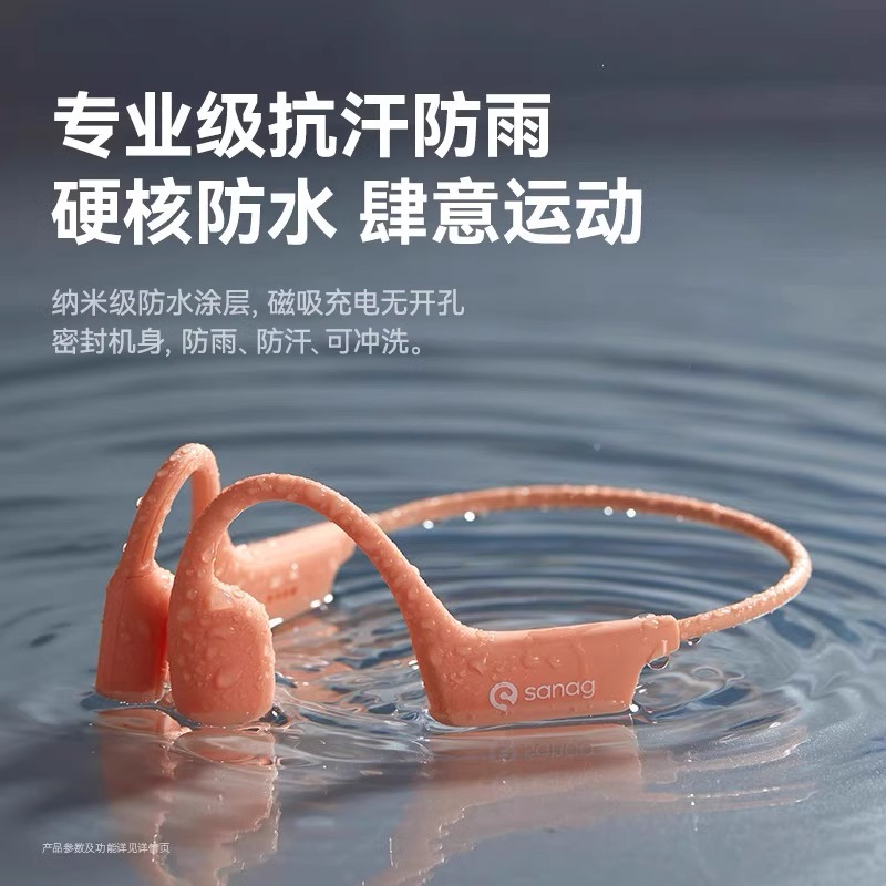 Sanag A30S Bluetooth Headphones Air Bone Conduction In-Ear High-End Headphones with Large Capacity Battery Sanag