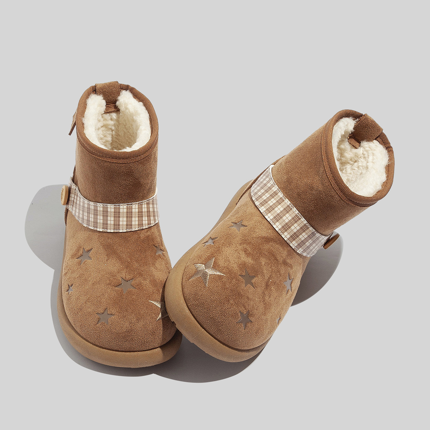 时尚雪地靴加绒女鞋2025冬季新款靴子百搭休闲加厚保暖厚底棉鞋