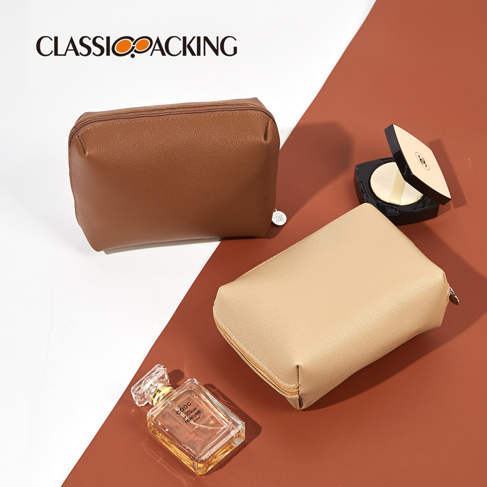 Bolsa de cosméticos cuadrada de mano de color claro simple, bolsa de almacenamiento de cosméticos, bolsa de lavado impermeable de almacenamiento de viaje, se puede agregar logotipo