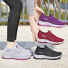 Breathable walking shoes for mother, trend of season, suitable for import, wholesale, soft sole, for middle age