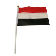 【热销产品】也门竞选旗14*21手摇旗户外广告小旗帜定做大选小旗