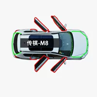 Guigui M8 Master Автомобильная уплотнительная лента для дверей, полная звукоизоляция автомобиля, модификация пылезащитной ленты центральной панели приборов.