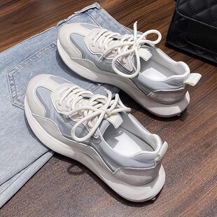 Thick-soled German training Forrest Gump shoes women's shoes 2024 new fashion autumn breathable Joker small white father sneaker