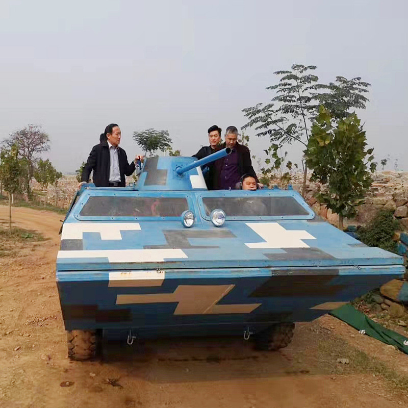 水陆两栖装甲车两栖车两用车越野车履带车国防教育研学用沙滩车|ru