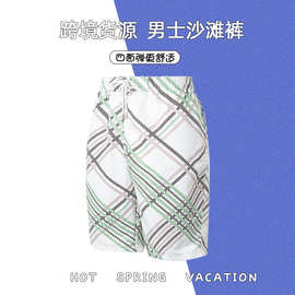 男装短裤夏季透气印花户外沙滩裤运动休闲ins风外贸男裤现货批发