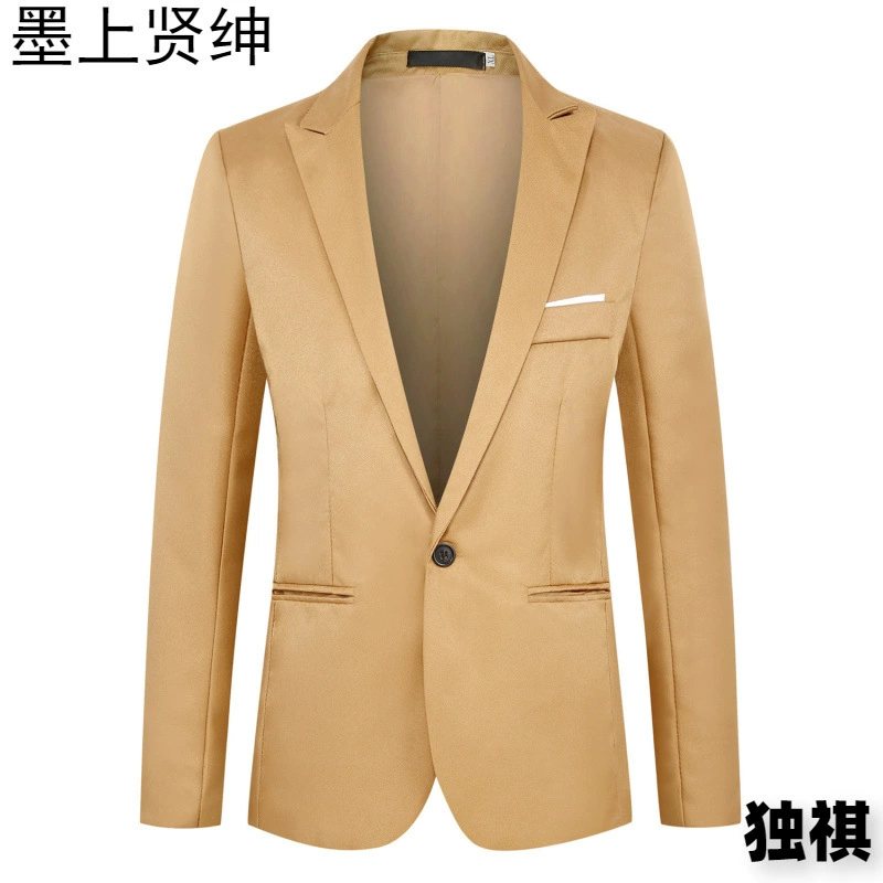 2024 весна и осень новая мода мужская одежда с пуговицами повседневный маленький пиджак куртка корейская версия костюма