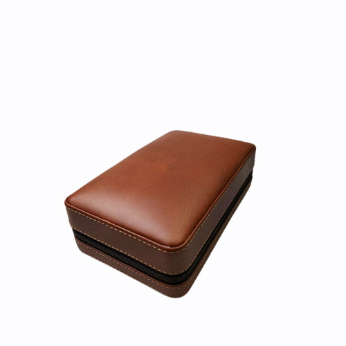 Cigar Case with Elephant Print, Goya Cedar Wood Moisturizing Box, Cuban Cigar Sleeve, Smoking Case – L Style