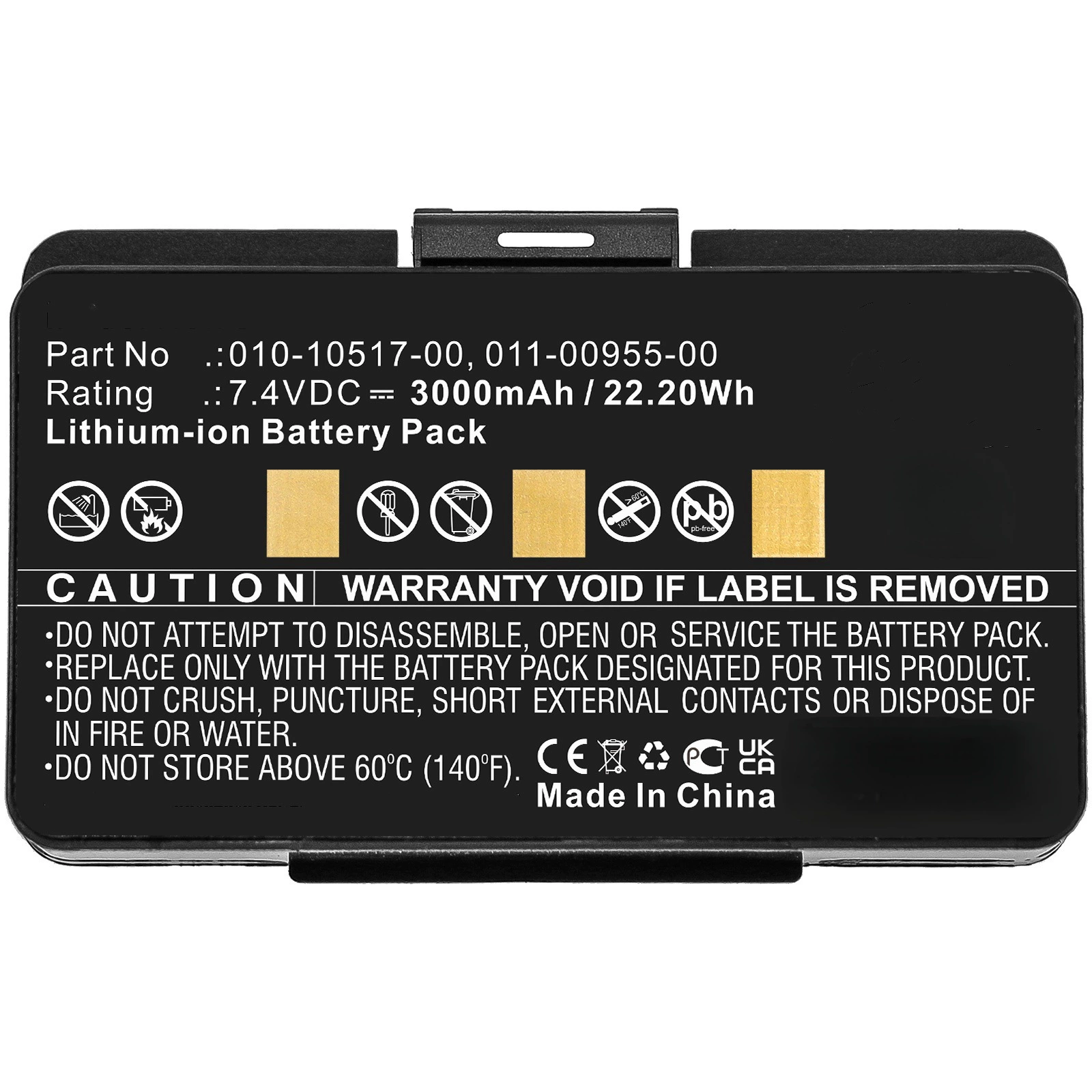 Подходящие батареи GPSMAP 276c GPSMAP 296 GPSMAP 376 010-10517-00