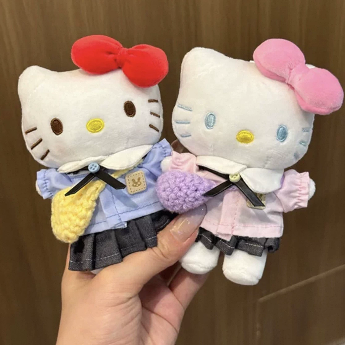 Hello Kitty, sanrio, оригинальная плюшевая подвеска, кукла, брелок, украшение сумки