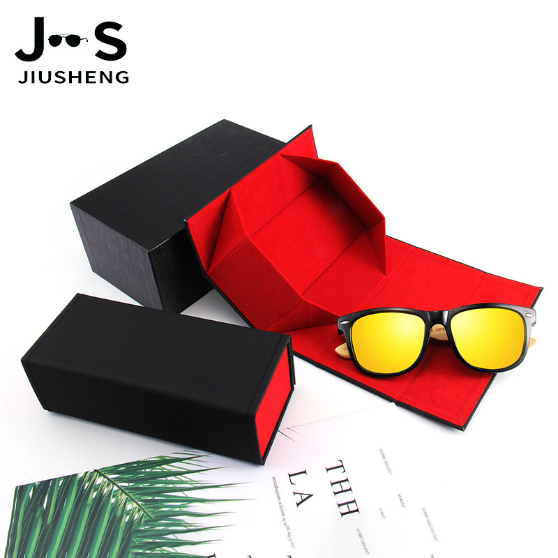 High Quality PU Leather Pressure Resistant Magnetic Glasses Case Fashionable Four Corner Folding Glasses Storage Box Flip Sunglasses Case High Quality PU Leather Pressure Resistant Magnetic Glasses Case Fashionable Four Corner Folding Glasses Storage Box Flip Sunglasses Case