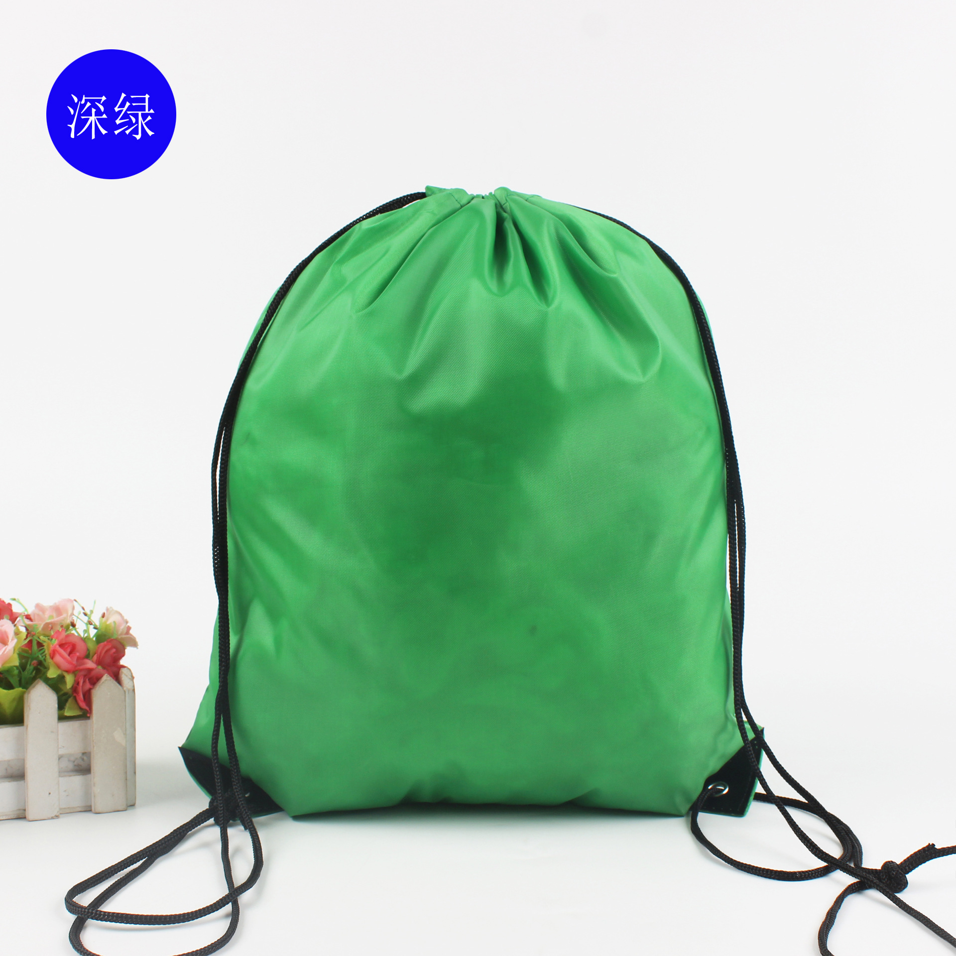 Fábrica directa 210D poliéster mochila con cordón mochila almacenamiento con cordón bolsa nylon publicidad bolsa logo image 18