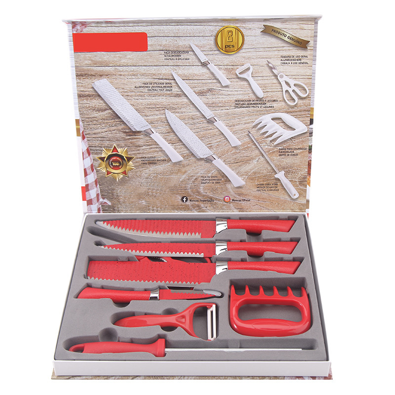 Ocho piezas de fábrica de cuchillos de cocina de venta directa cuchillos de cocina cuchillo de frutas cuchillo de cocina cuchillo de corte