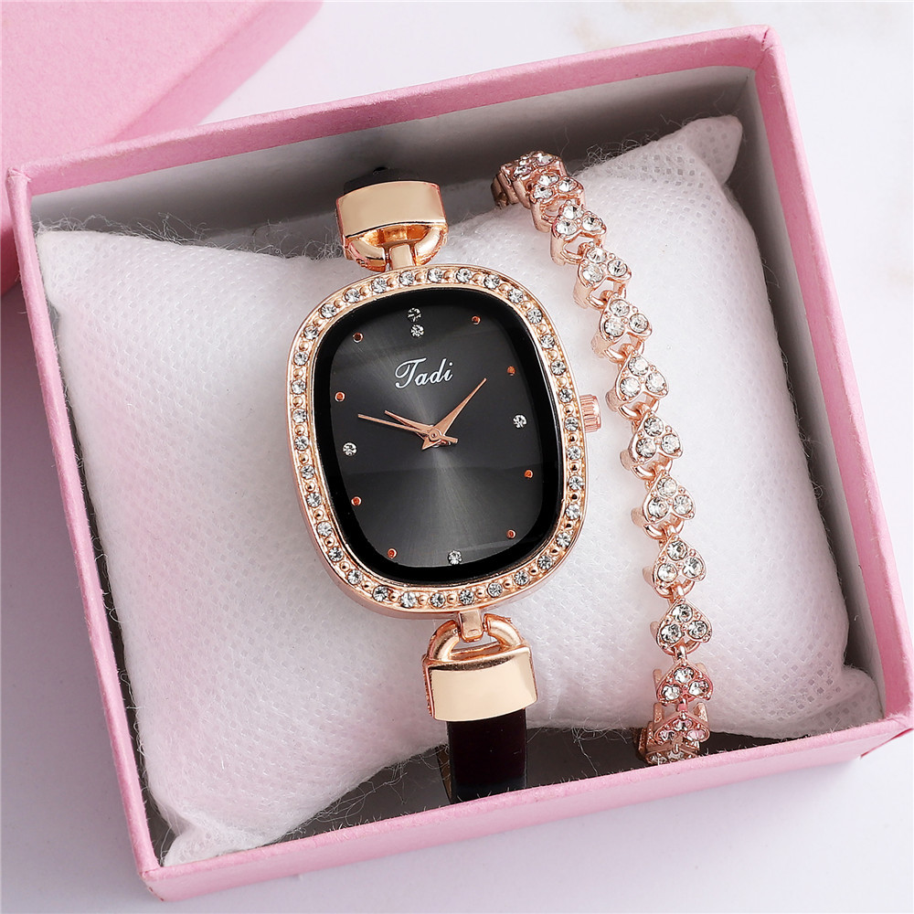 Reloj De Moda Con Cinturón Fino Con Diamantes De Imitación Para Mujer display picture 5