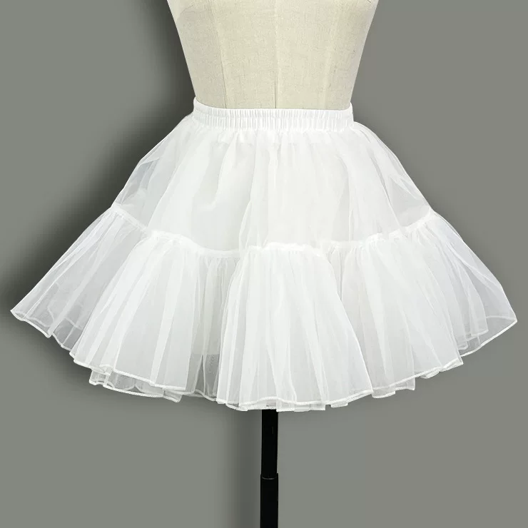 Cosplay boneless skirt support soft gauze skirt
