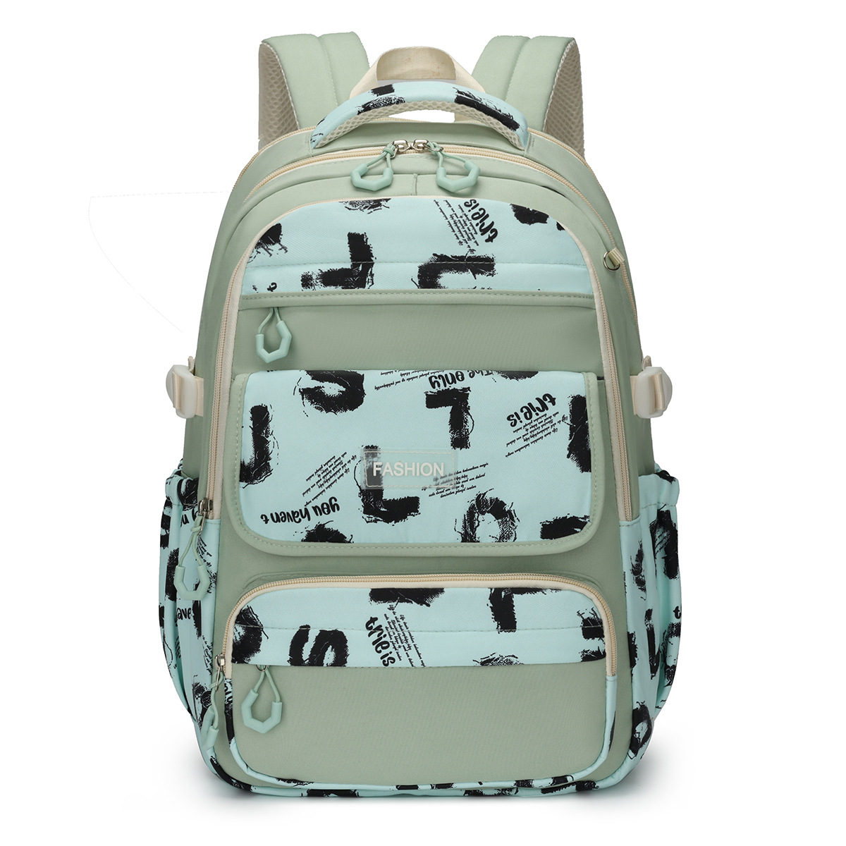 Mochila de todo fósforo, mochila de gran capacidad para la escuela secundaria y secundaria, mochila para estudiantes universitarios de moda casual, mochila de viaje de cercanías al por mayor