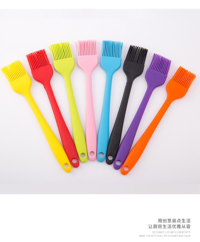 食品級耐高温キッチンオイルブラシトランペット焼きブラシ焙煎工具スクレーパー家庭用シリコンブラシ|undefined