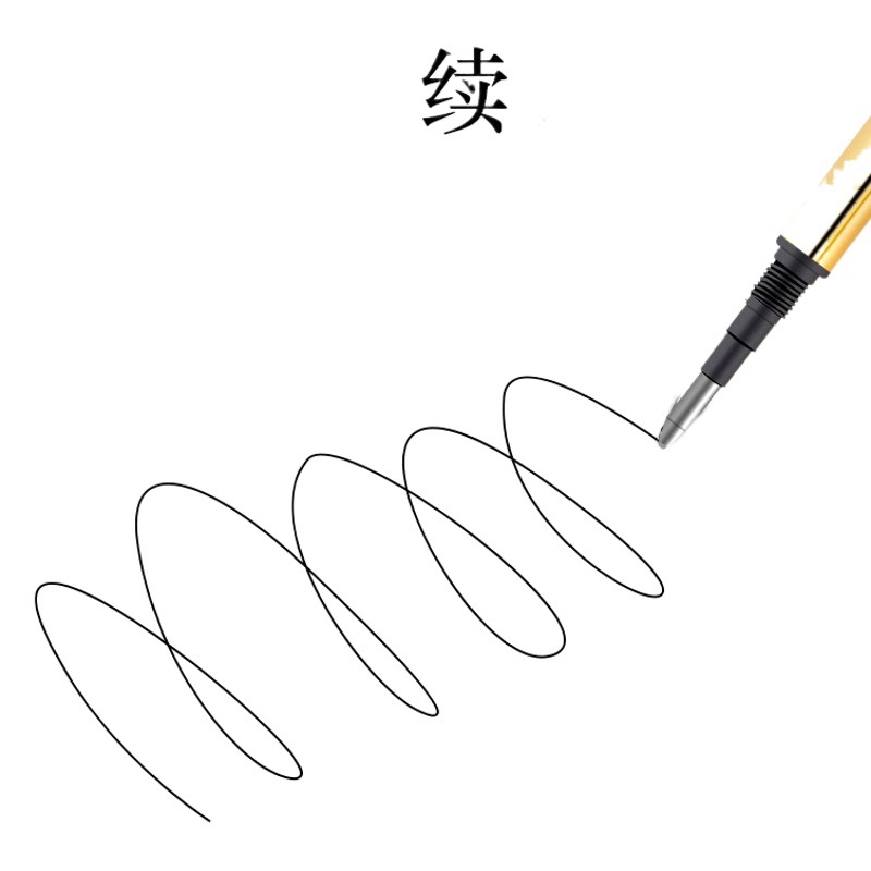 Montegio Pearl Pen Refill Sign Pen Water Refill 0.5mm/0.7mm Replacement Spiral Core Black Refill