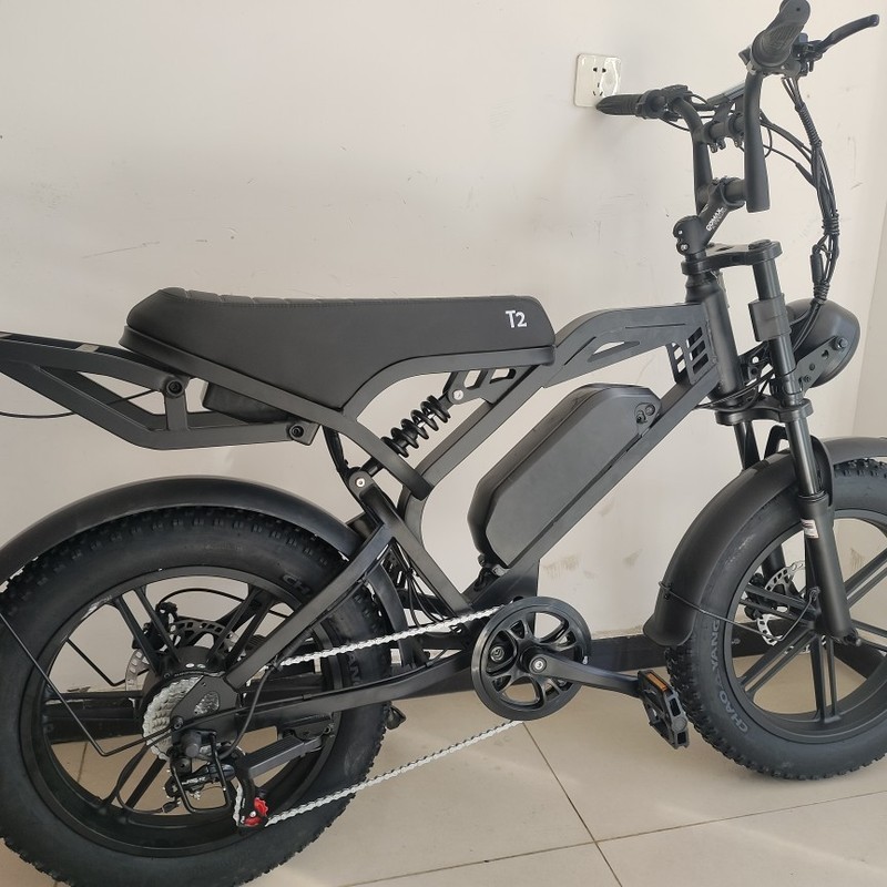 新エネルギー電動自転車電動アシスト自転車 2.0inch ファットタイヤスノービーチオフロード v8 電動バイクフロントとリアスープ|undefined