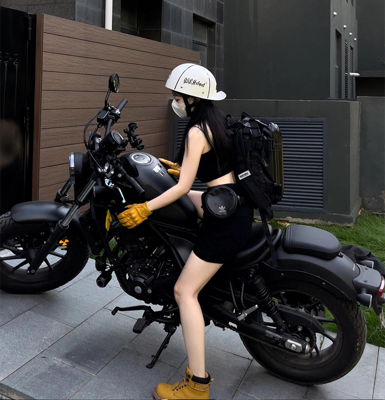 Motorcycle Helmet Women Summer Half Helmet Electric Motorbike Retro Sunscreen