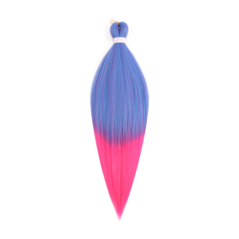 EZ Trenza PVC ignífugo a baja temperatura fibra multicolor flojo gran ganchillo de trenza fábrica de cabello recto un cabello