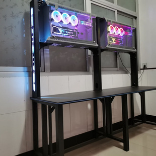 Factory Direct Sales Internet Cafe Table E-Sports Hotel Table Internet Celebrity Chassis Upper and Lower Table Single Table Hexagonal Table Internet Cafe Table