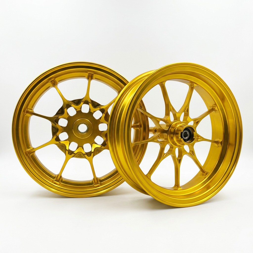 Cross-border 10inch CNC wheel hub suitable for Yamaha Jog90 motorcycle wheel hub modification, aluminum alloy manufacturer wholesale