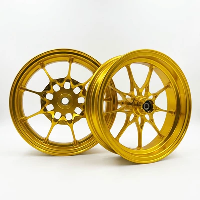 Hub suitable for Yamaha Jog90 motorcycle - 10inch-purple-wisteria-yamaha-jog90-disc-brake-gold-set
