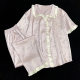 Purple Jacquard Silk-like Fabric Simple Elegant Style New Short-sleeved Pants Pajamas High-end Feeling Home Clothes Pajamas