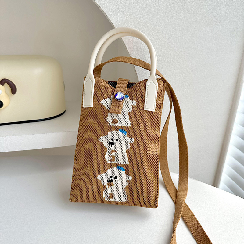 Bolsa de nicho diseño nuevo mini fortuna teléfono bolsa femenina estilo coreano versátil pequeño portátil monedero bolsa de mensajero